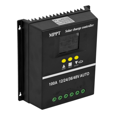 REG100A 12/24/36/48V 100A FV-100V Regulador Carga MPPT Solar 2-USB-A