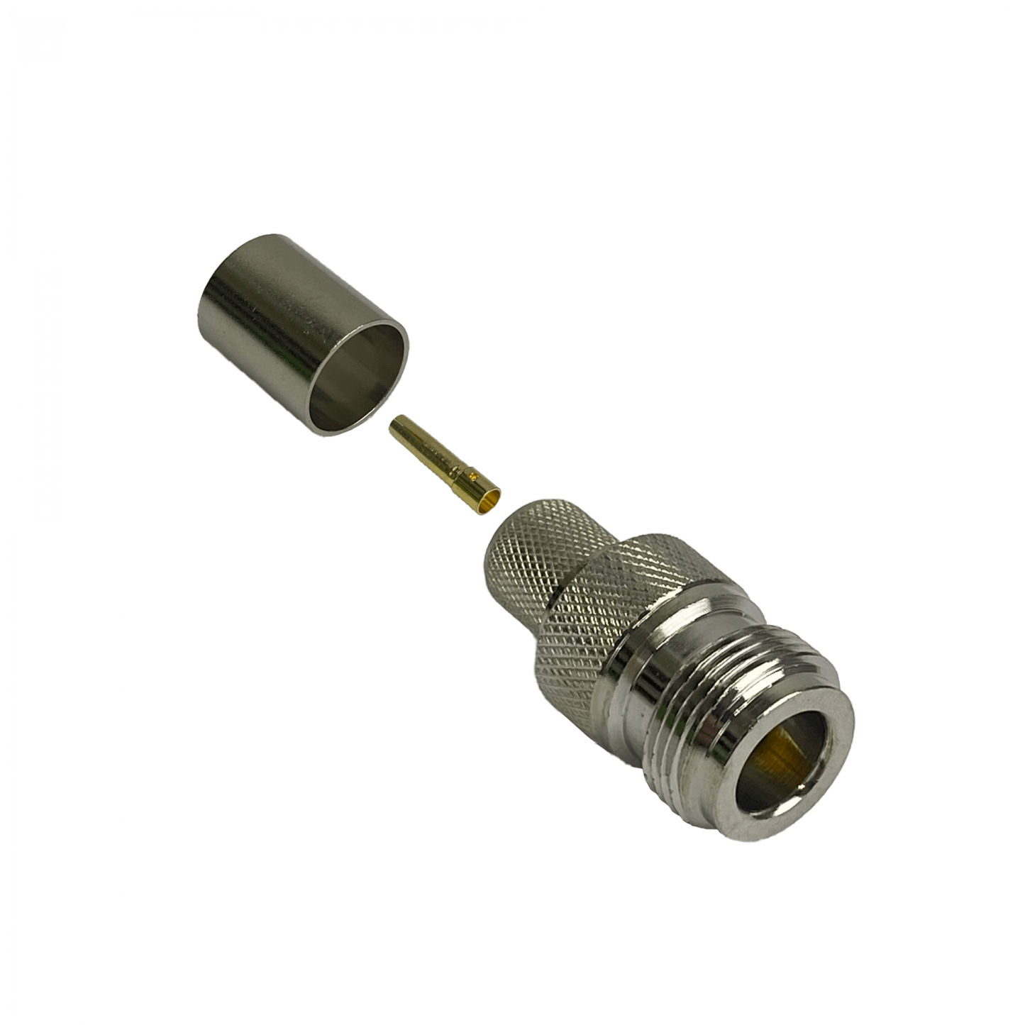 NH4C Conector Hembra para Crimpar CA400 LMR400 Conector Coaxial Serie-400