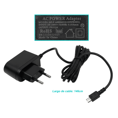 5VPOW MIKROTIK Adaptador de Alimentación 5,0V 5V 700mA 0,7A Conector USB Micro Macho
