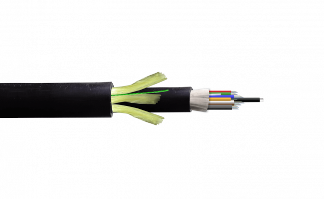 CFSS96 SM 96-Fibras-G652D vano-200m ADSS 14mm Cable Ext-PE Doble-Cht Monomodo