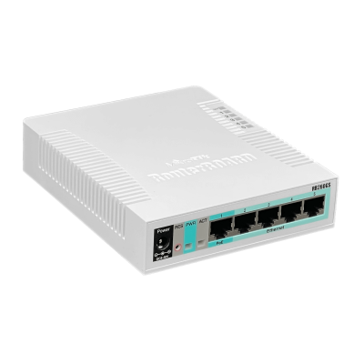 RB260GS MIKROTIK CONMUTADOR 5-1000 1-SFP ATHEROS SWOS VLAN
