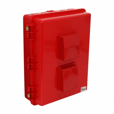 NP171406RV ALTELIX Ventilada Carmesí 432x355x152mm IP55 Cofre Exterior NEMA3 PC+ABS