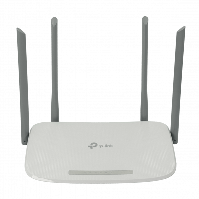 TP-Link EC220 Router Inalámbrico AC1200 Doble Banda (5GHz/2,4GHz) con 4 Antenas Fijas, 3 Puertos LAN 10/100/1000, 1 Puerto WAN, Gestión TR-069 ISP, Incluye Fuente 12V
