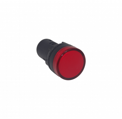 PILOTO-LED-R Rojo Luz Piloto LED 220VAC 20mm-diametro 28mm-cabeza 51mm-altura