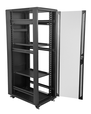 RK42-10VLD LINKMADE Desarmado 42U 1000mm Bastidor 100cm-Profundidad c/PDU-VENT-Bandejas Pu