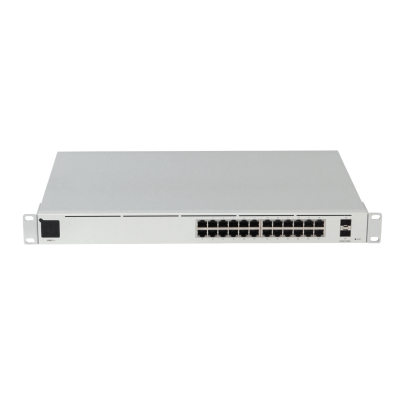 USW-PRO-24-LIQ UBIQUITI REACONDICIONADO 24 puertos 10/100/1000 2 ranuras SFP+ de 10G Fuente USP-opcional requiere UniFi Switch