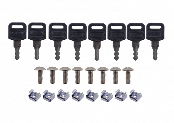 RK11-6L LINKMADE Armario Rack de Pared de 11 Unidades con 60cm de Profundidad Color Negro