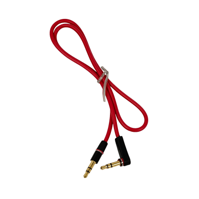 AUDIO-05L 3,5mm-MM Ángulo 90-Grados Conector Macho-Macho Longitud 0,5mt Cable Sonoro Toma Phone-1/8 50cm