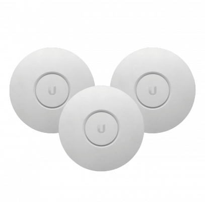 UAP-NANOHD-3 UBIQUITI Pack3 Wave2-4x4 2,4GHz-300 5Ghz-1733 necesita-PoE48Vaf 1-Puerto-1000 4x3dBi