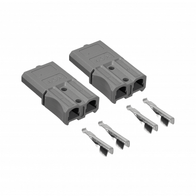 BTAA40 conector Anderson SB40 de 40 amperios 5mm dos unidades color gris terminales de enchufe macho