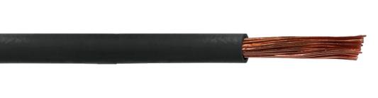 HZ4N EVA Cable Eléctrico Flexible Unipolar H07Z-1 4mm², Libre de Halógenos, Negro, 100 metros, 750V, Brasil