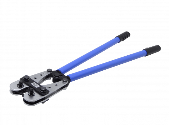 HX-240B Crimpadora de férrulas de 75cm de largo para terminales de 70 a 240mm², con matrices para 70, 95, 120, 150, 185 y 240.