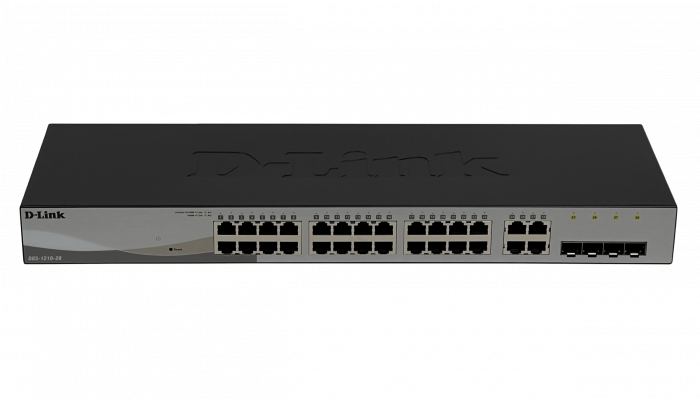 DGS-1210-28 D-LINK 24-1000 4-SFP Switch Smart Rack Fuente-Interna