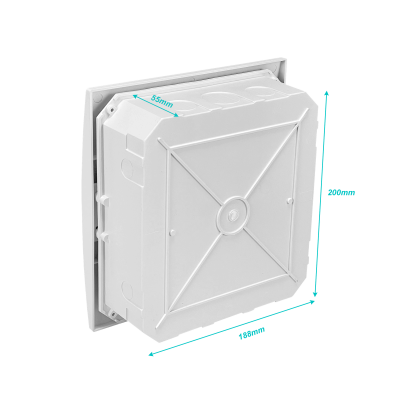 CADIN-08E LEXO Caja de Superficie LSZH 8 Módulos Carril DIN IP41 IK08 5396508