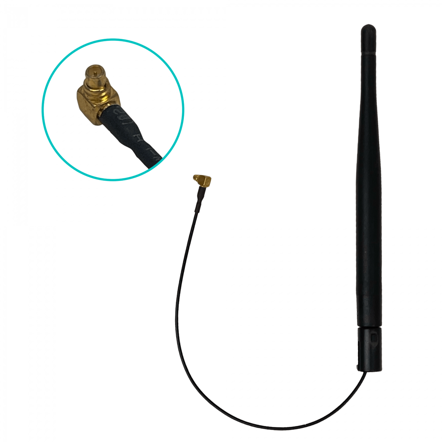 ACSWIM MIKROTIK Antena Omnidireccional 4dBi 2,4GHz-5,8GHz con Conector MMCX y Cable de 15cm