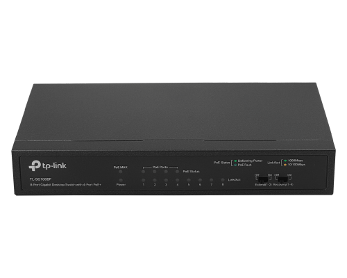 TL-SG1008P TP-LINK 8-1000(4-PoE48V-af) 53W-total Switch no-Admin no-Rack