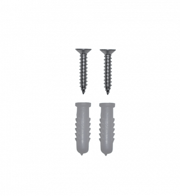 TARUGO-6MM-2T Kit de 2 Tornillos y 2 Tarugos Plásticos de 6x25mm