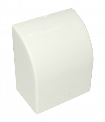 QN6F LINKCHIP 60x40mm Tapa Terminal Blanca CCA-6040-TF. para Canaleta QN6W.