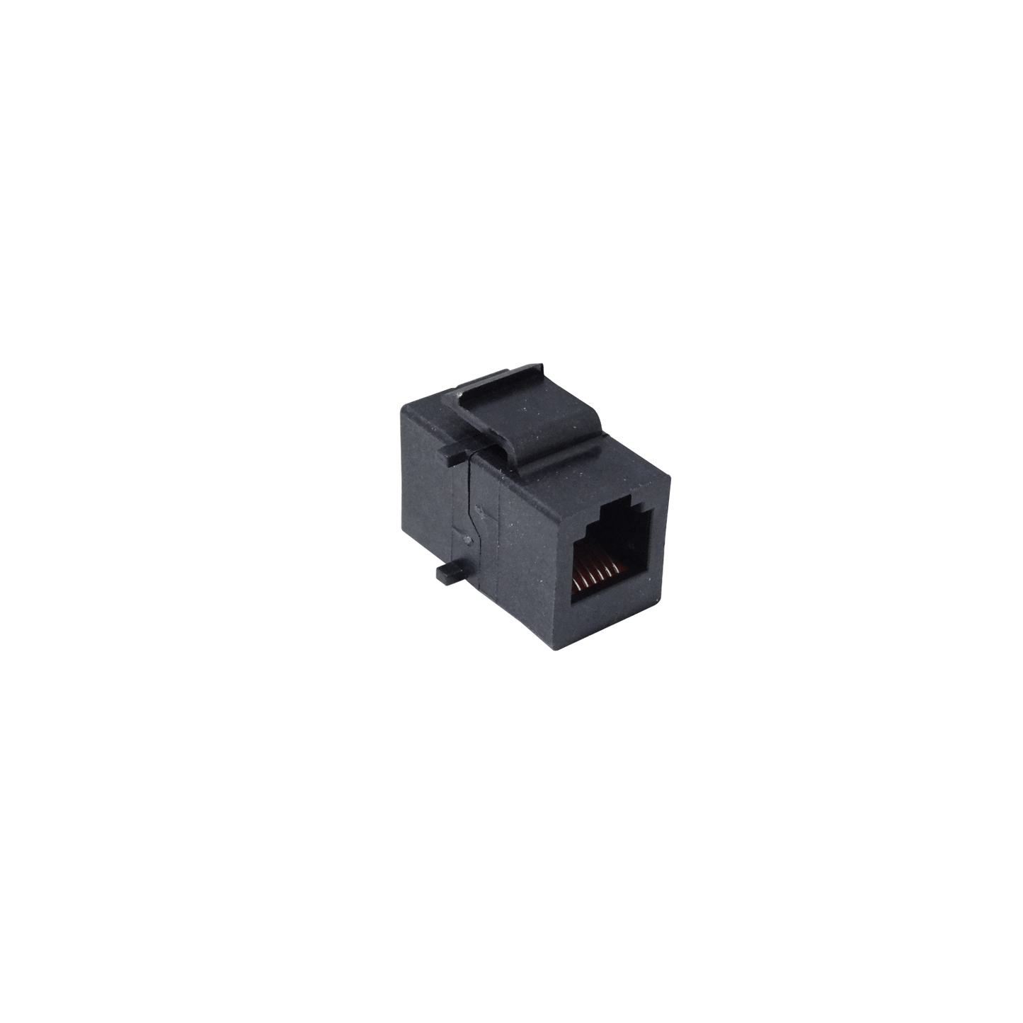 KC12N. Negro 6P6C UTP Acoplador RJ12-RJ12 Keystone Paso Directo RJ25-RJ25