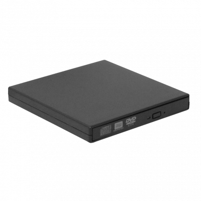 DVD-USB Unidad Grabadora y Lectora de DVD-RW, CD-R y CD-RW Externa USB en Negro, requiere 5V