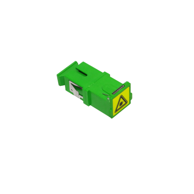 TASCA Adaptador simplex SM SC/SC APC verde con autotapa para cabecera CL