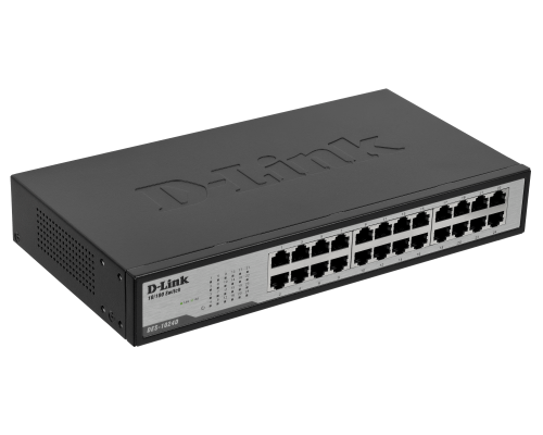 DES-1024D D-LINK Conmutador 24 puertos 100 Mbps No Administrable Montaje Rack Alimentación 220V Directa