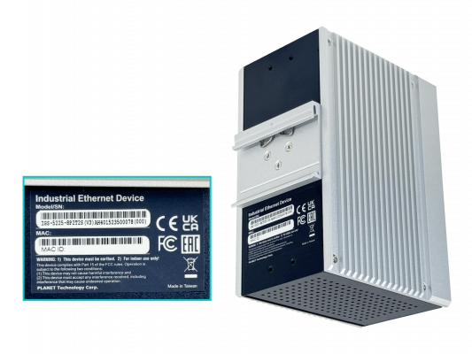 IGS-5225 PLANET Switch Industrial para Riel DIN, 8 Puertos 1000 PoE, 2 Puertos 1000, 2 Ranuras SFP, 240W Totales, Modelo 8P2T2S