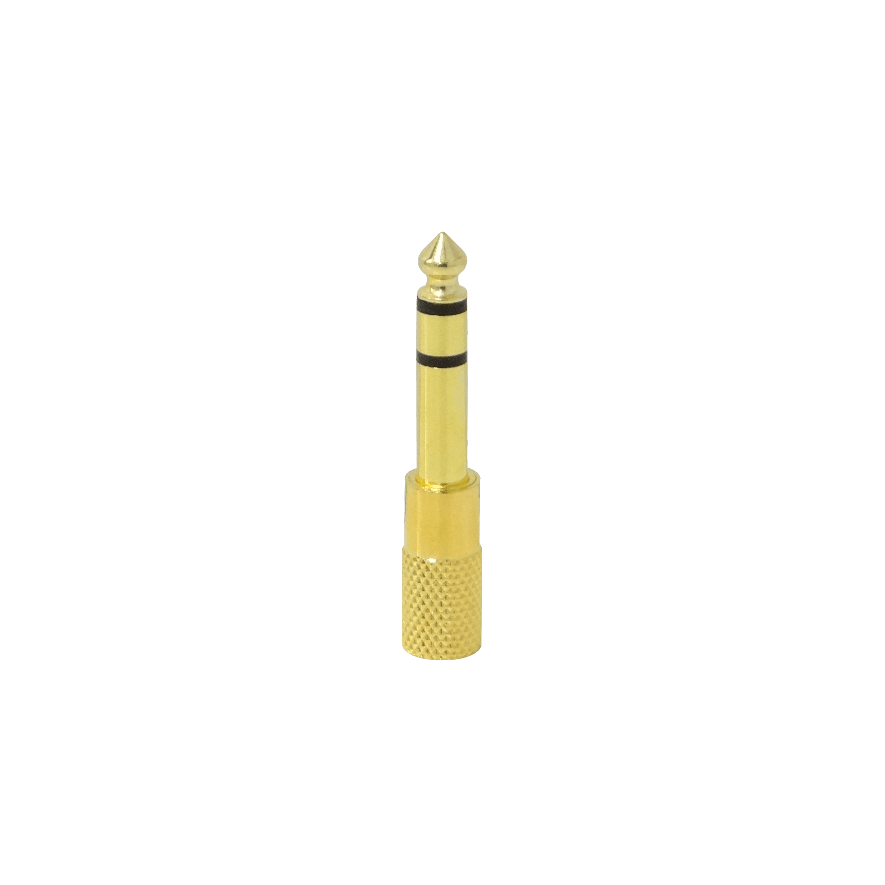ASM35 Adaptador Acoplador Estéreo de Audio Plug 3,5mm Hembra a 6,35mm Macho (1/8" a 1/4")