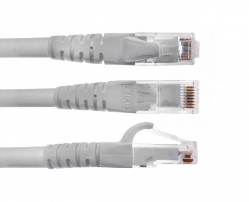 CP6G-10L LINKMADE 1MT CAT6 GRIS LSZH CABLE PATCH INYECTADO MULTIFILAR