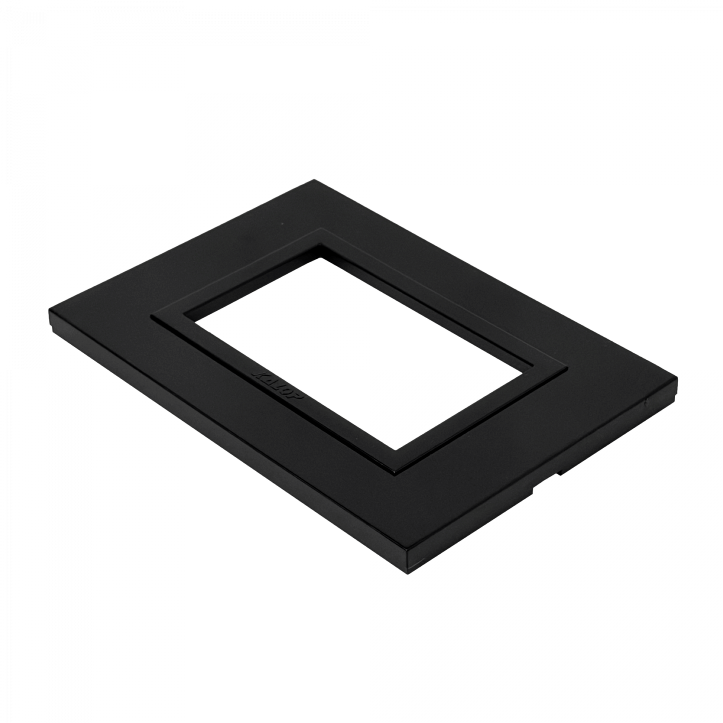 KEP-33 KALOP Placa de Pared Negra Diseño Zen Capacidad 3-Tomas Básica Cubierta 3-Módulos Dimensiones 128x89mm Referencia KS41511