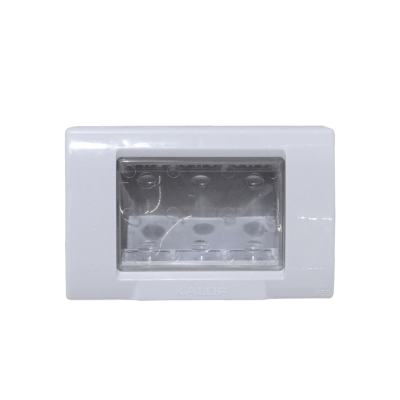 KEP-8 KALOP conTapa 3-Módulos Caja Gris IP55 3-Plazas Sigma KL42413