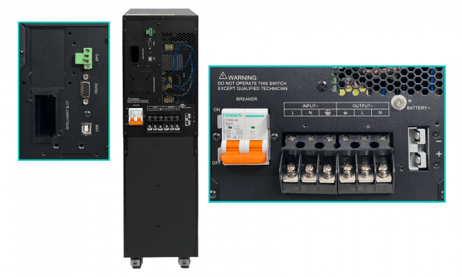 CPO-V10 CITO Sistema de Alimentación Ininterrumpida 10KVA Necesita 20-Acumuladores Torre 9000W 20x9AH 0ms En Línea