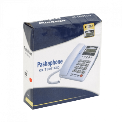 KX-T8001CID PASHAPHONE Teléfono Analógico 1 puerto RJ11 RJ9 Identificador de Llamadas Pantalla