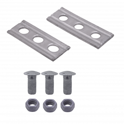 KTL0032 Abrazadera Fijación 3 Tornillos 5/8T/VTRC 125x46x6x15mm para Montaje en Poste
