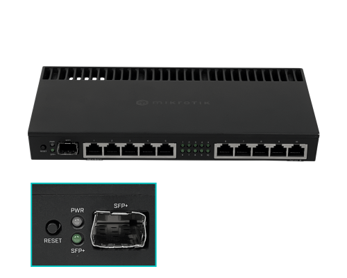 RB4011IGS+RM-LIQ MIKROTIK USADO 10-1000 1-SFP+10G Console-RJ45 L5 1,4GHz-x4 1U-Rack 12-