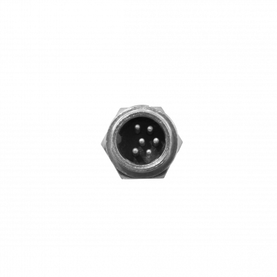GX12MC-6 6-pin Macho Chasis Conector GX12 Soldable Aviacion