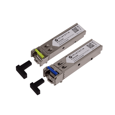 S-3553LC20D MIKROTIK 1-LC 20km Par SFP WDM Bidireccional 1550nm/1310nm 1,25Gbps