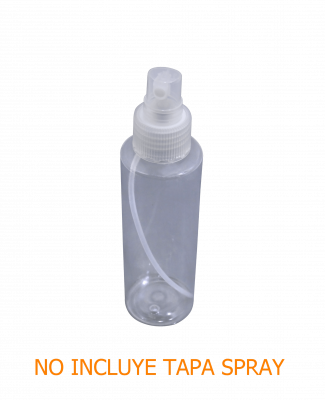 BOTELLA-120ML Envase Plástico Transparente Vacío 120ml sin Tapa 24/410 128x40mm PET