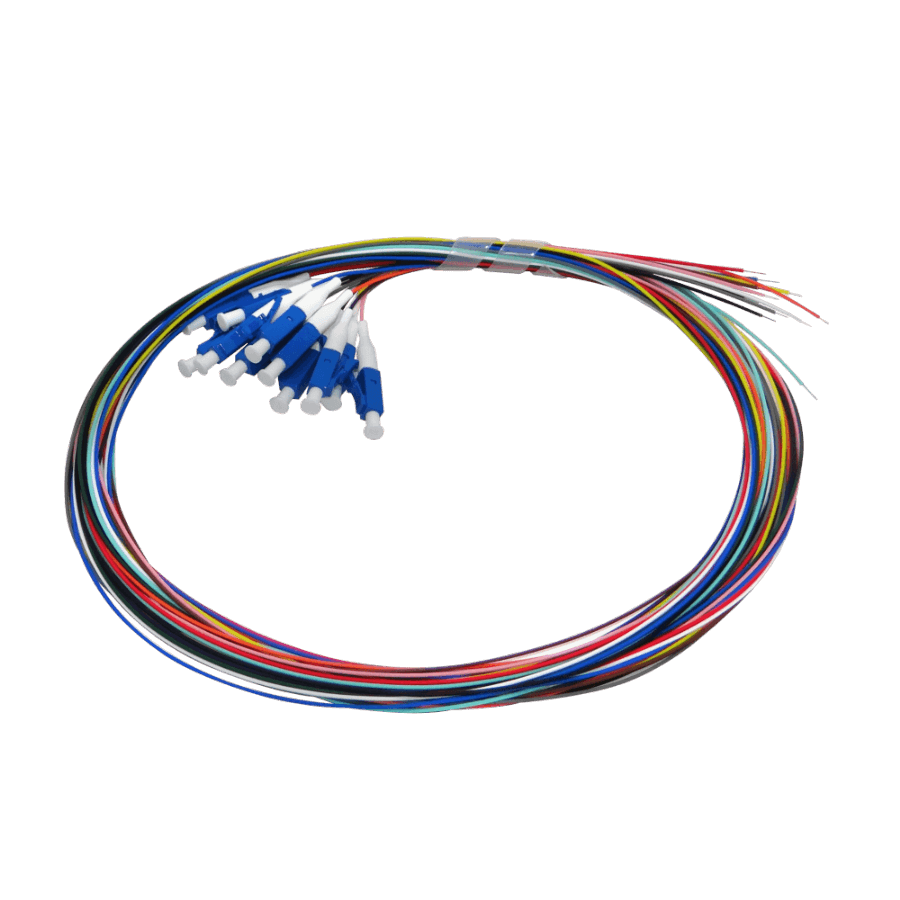 JFSL-12 LC SM 1,5 Metros 12 Unidades Pigtail Monomodo SingleMode 12 Colores Diferentes