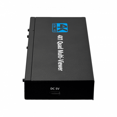 HDMI-4X1 Conmutador Multiplexor 4 Entradas a 1 Salida compatible con 1080p/4K incluye 5 Cables HDMI-H y USB-C más Control