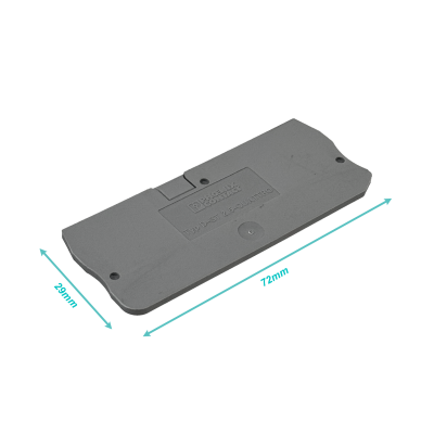 BOR-TAPA PHOENIX Tapa Final p/D-ST 2.5-QUATTRO BOR25-4G Gris