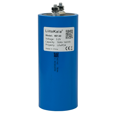 60145 60x145mm 1-Pila Litio LifePO4 3,2V 50Ah Recargable Bateria 160WH
