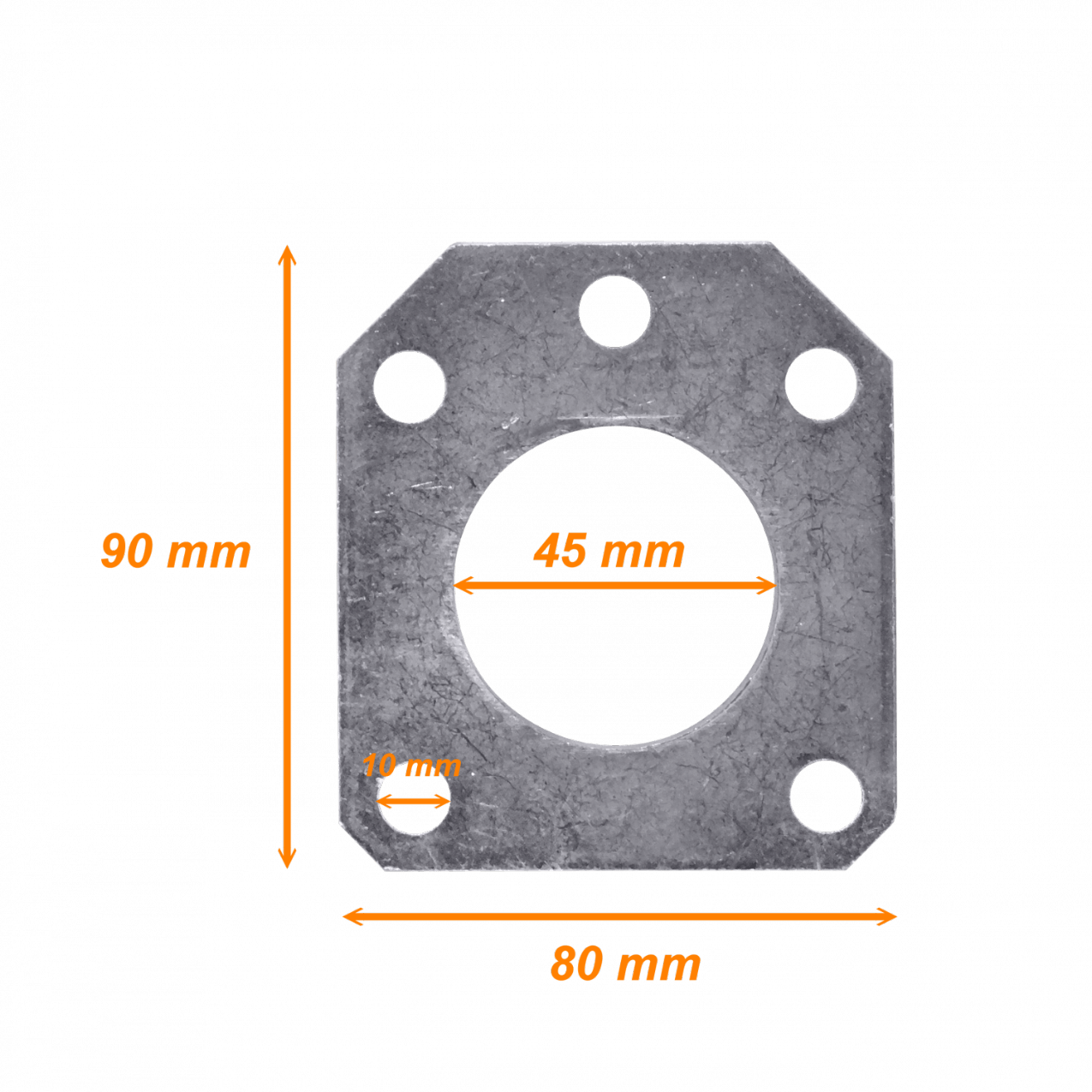 MAST-GP45 LINKMADE p/45mm Placa Repuesto para Mastil Guy Plate