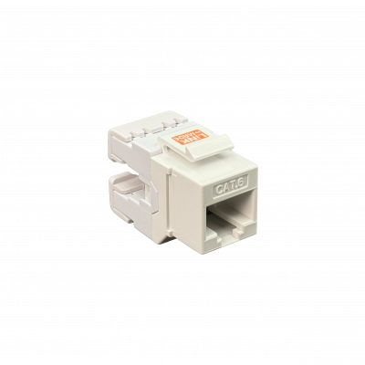 KP6WL-1 LINKMADE Conector Keystone Cat6 U/UTP Punchable Blanco 180° para Herramienta KPT