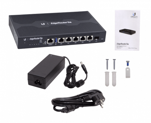 ER-6P-LIQ UBIQUITI DE SEGUNDA MANO 5-1000-POE24 1-SFP USB CONSOLA-RJ45 ENRUTADOR