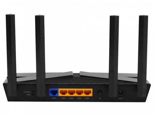 AX53 Router inalámbrico TP-LINK WiFi 6 AX3000, banda dual 5 GHz y 2,4 GHz, velocidad combinada de 3 Gbps, 4 antenas fijas y 4 puertos WAN/LAN de 1000 Mbps