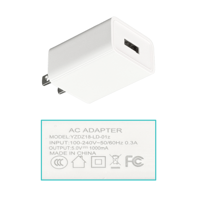 F5-1UA 5V 1A 1000mA 5W USB-AH Adaptador-Corriente-americano 100-240V