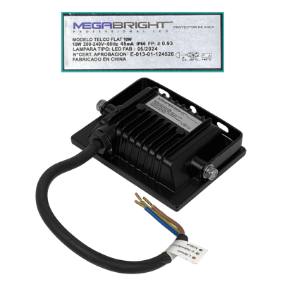 LP10W 10W 6000K 100º 200-240VAC Luminaria LED para Exteriores IP65 Certificado-SEC