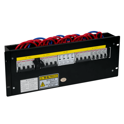 PD-AC63T Interruptor de transferencia manual trifásico 63A con 4 salidas para rack 4U