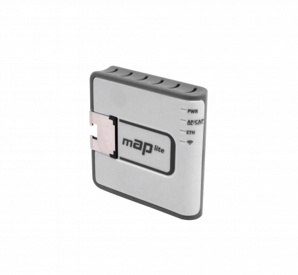 MAP-LITE MIKROTIK L4 2,4GHz-2x2 22dBm 1-100-PoE/10-60V inc5V-USBM RBmAPL-2nD